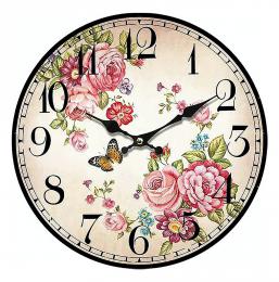 Nástěnné hodiny-květiny - zvětšit obrázek