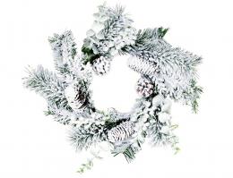 Vánoční věnec-zasněžený - zvětšit obrázek